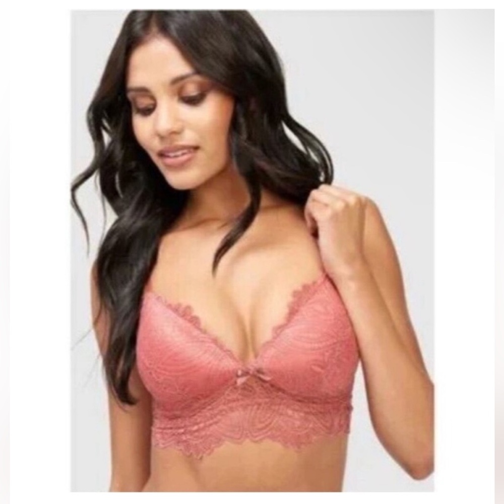 Frederick's of Hollywood Top L Preppy Pink